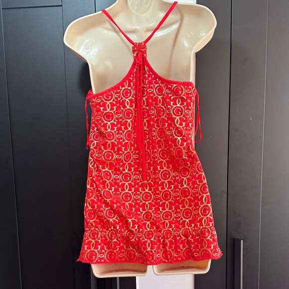 Guess Red and Gold Camisole Top - Picture 3 of 5